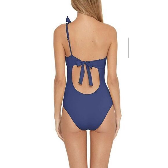 Becca By Rebecca‎ Virtue Asymmetrical One Piece Swimsuit: Size S - Picture 4 of 6